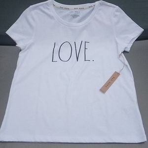 SALE! Rae Dunn 'LOVE.' T Shirt Size S $38 NWT